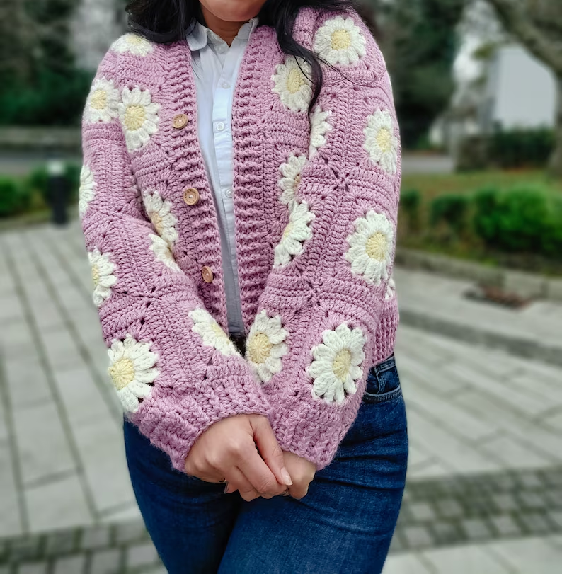 🌼 Daisy Dreams Cardigan Pattern
